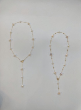 满天星项链女2026年新款轻奢小众流苏锁骨链时尚颈链