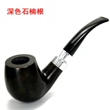 Итальянский импорт трубопроводов ручной работы старой модной мужской твердой дерева Большой труба двойной серебряный круг толстой стены