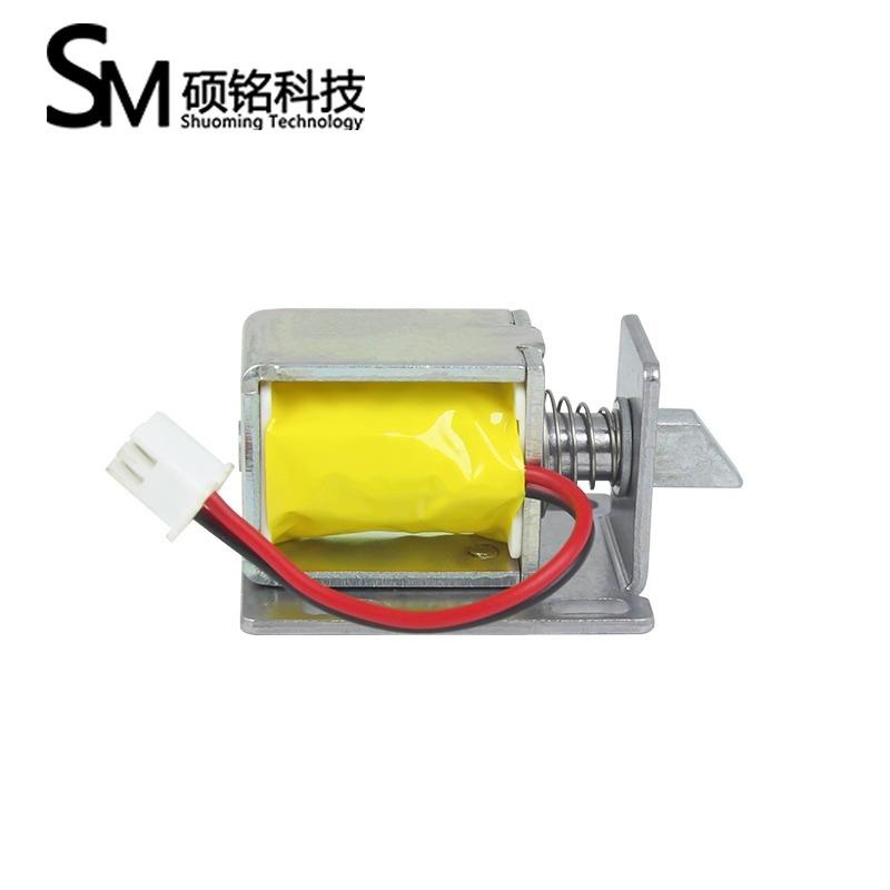 SM06直流12V24V电磁铁框架式电磁锁通电缩回电控锁小型电磁阀锁 - 图1