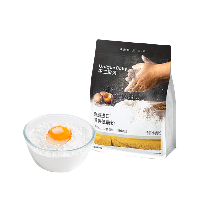 不二宝贝低筋面粉烘焙家用宝宝面包蛋糕预拌粉送儿童零食馒头粉 - 图3
