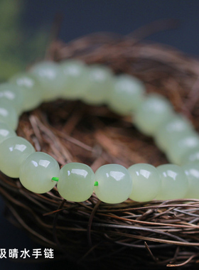 玉源原创和田玉手链毕业级