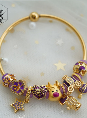 一箭穿心一鹿有你新年3d硬金小鹿