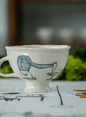 【月器】日本陶艺家室井夏实咖啡杯小众风马克杯茶杯手握国内现货