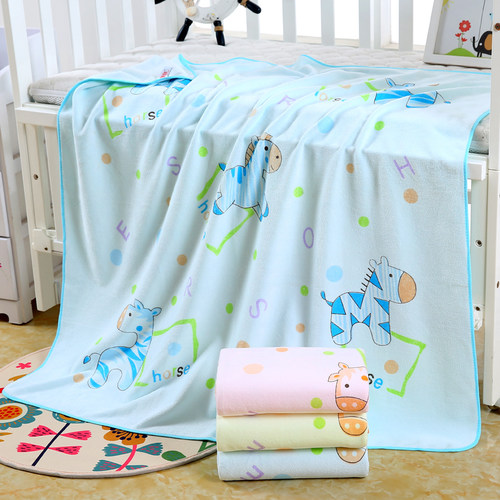 加厚纳米童被儿童毛巾被方型浴巾超细纤维保暧七倍吸水400克足重 - 图0