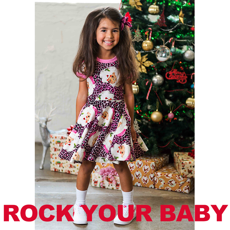 22雯的店【现货】Rock your baby AW21儿童圣诞系列连衣裙-图2