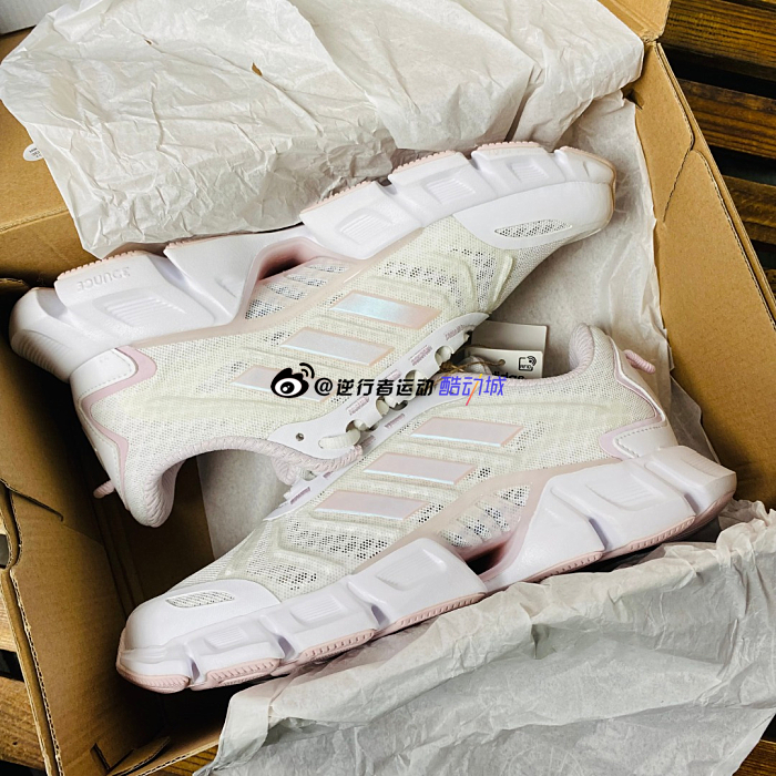 adidas阿迪达斯男女 Climacool清风网面透气减震运动跑步鞋GX5583 - 图1