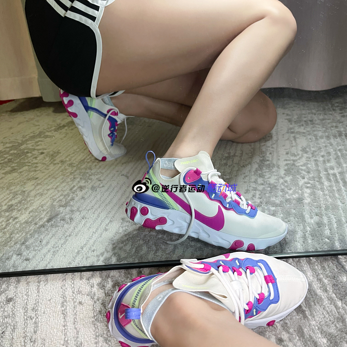NIKE耐克男女React Element 55高桥盾透气运动跑步鞋BQ2728-012-逆行者 NIKE耐克男女React Element 55高桥盾透气运动跑步鞋BQ2728-012-逆行者
