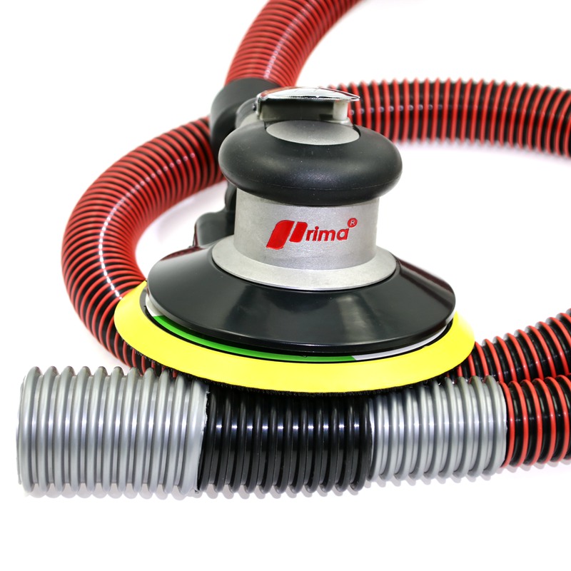 prima吸尘5寸气动打磨机汽车无尘干磨机头6寸17孔/砂纸/喷漆腻子
