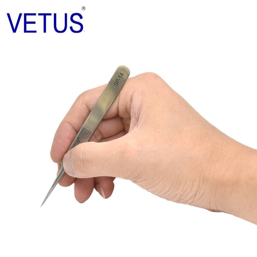 Precision Stainless Steel Tweezers VETUS Repair Tools
