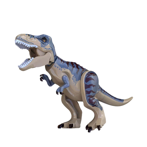 恐龙积木乐高侏罗纪暴龙暴虐霸王龙棘背龙重爪龙模型儿童拼装玩具 - 图3