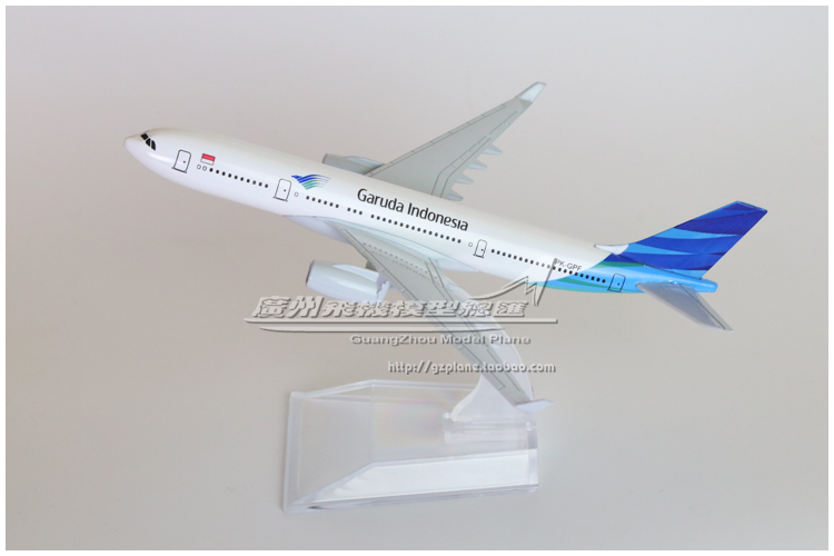 印度尼西亚鹰航空 A330 PK-GPF合金仿真客机飞机模型 16cm新品-图3