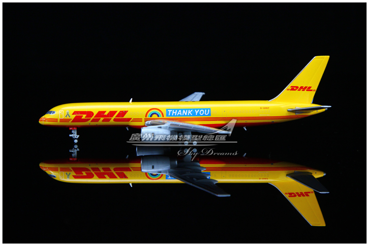 JCWINGS XX40038 DHL 波音 B757-200 G-DHKF 飞机模型 1:400 - 图0