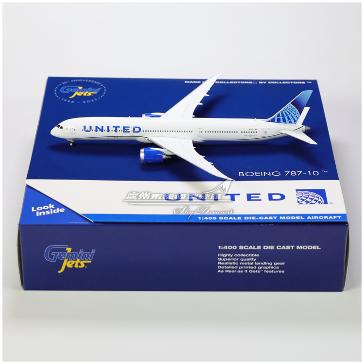 GeminiJets GJUAL2229/F 美国联合航空 B787-10 N13014 1:400 - 图3