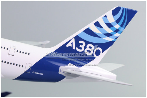 空中客车空客 Airbus A380 原型机 F-WWOW 树脂仿真飞机模型 45cm - 图1