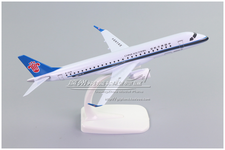 中国南方航空南航 ERJ-190 B-3218合金仿真客机飞机模型 20cm-图3