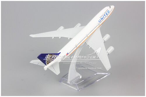 美国联合航空 UNITED 波音 B747-400 合金 仿真 飞机模型 16cm - 图2
