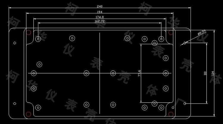 DIY塑料防水盒//治具盒/接线盒/仪表塑料外壳200*120*75(监控电源 - 图1