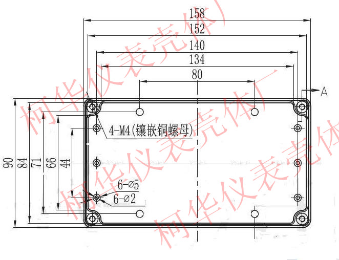 仪表电源塑料外壳 安防监控防水盒 接线盒 密封盒F2号:158*90*60 - 图3