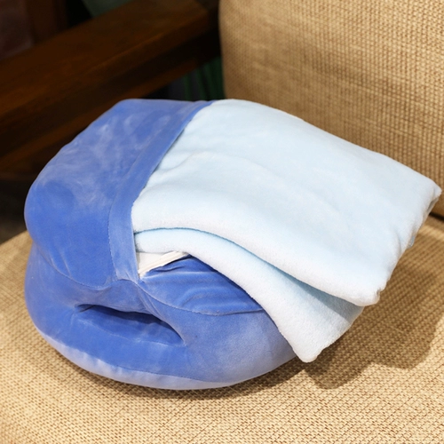 Подушка, одеяло, реалистичная плюшевая игрушка, тряпичная кукла, 2 в 1, подарок на день рождения