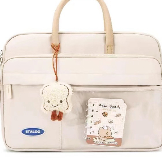 TEETH个性卡通电脑包2024新款轻便通勤学生平板手提包华为苹果适 - 图3