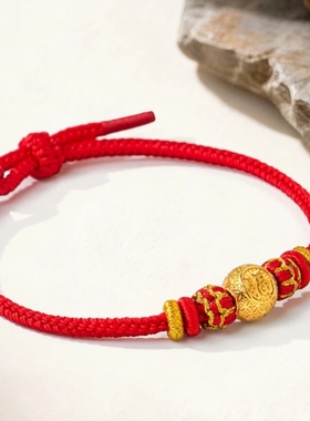 【福你上马】2026年马年红绳灵隐正品新年手绳编织绳十二生肖礼物