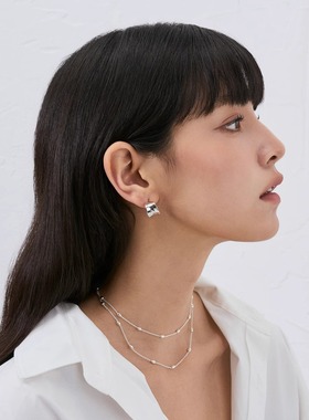 VOGUEWANG纯银豆豆长项链叠搭