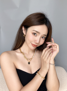 铜镀金女性2024组合链明星同款