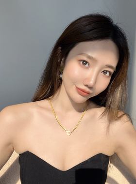 银镀金蛇骨链女性2023新款项链