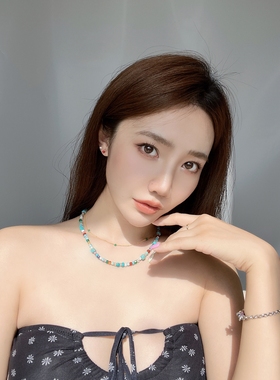 CHICWANG纯银彩色串珠项链