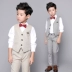 Váy hoa bé gái phù hợp với vest vest bé nhỏ phù hợp 2018 phiên bản mới của Hàn Quốc cho bé lớn xuân hè - Váy trẻ em áo vest trẻ em Váy trẻ em