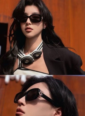 2026新款墨镜女时尚高级重工钻石方框偏光镜防紫外线强光高品质