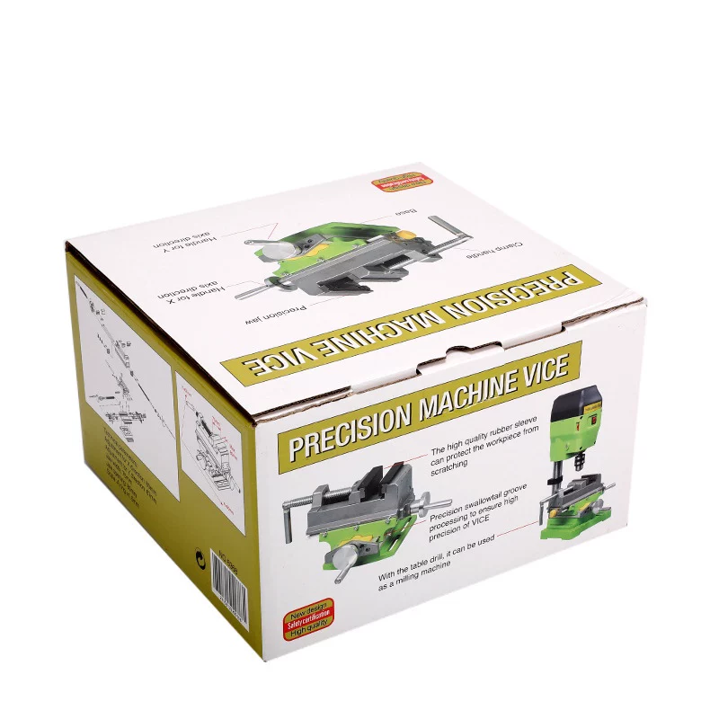 Rotating universal small vise, electric drill, tubing