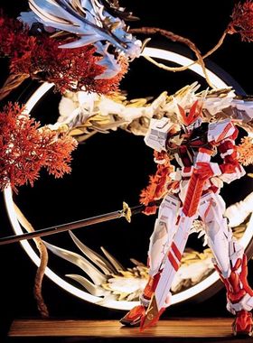 高大模型手办展示灯无极调光红灯圈摆件红异端拼装动漫背景收纳架