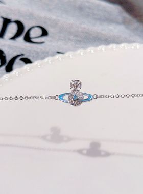 西太后手链合集小众百搭高级感爱心手饰时尚天然锆石欧美土星手链