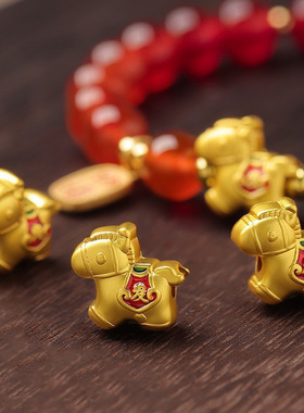 天然红玛瑙手串男女2026马年本命年手链生肖马红色转运珠手饰礼物