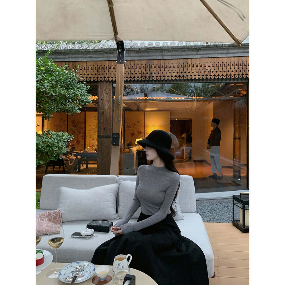 THE SWAN司凰轻奢 京式优雅 Ra1ph Laure*低调奢华老钱质感小黑裙 - 图1