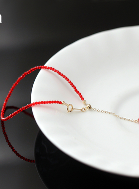 本命年施家红水晶手链女ins小众