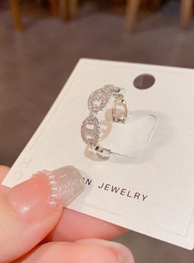 轻奢猪鼻子爆闪高级感戒指