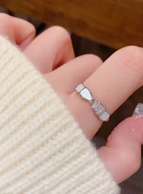 轻奢贝壳蝴蝶高级感戒指