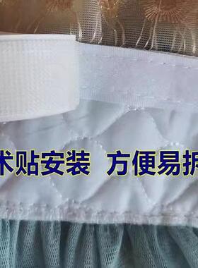 博文布艺电表箱装饰遮挡门口可视门铃电话套变集线箱球球双层纱帘