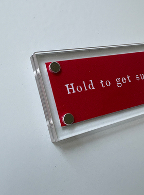 “hold to get supplies”补给点 磁吸冰箱贴家居办公室装饰品