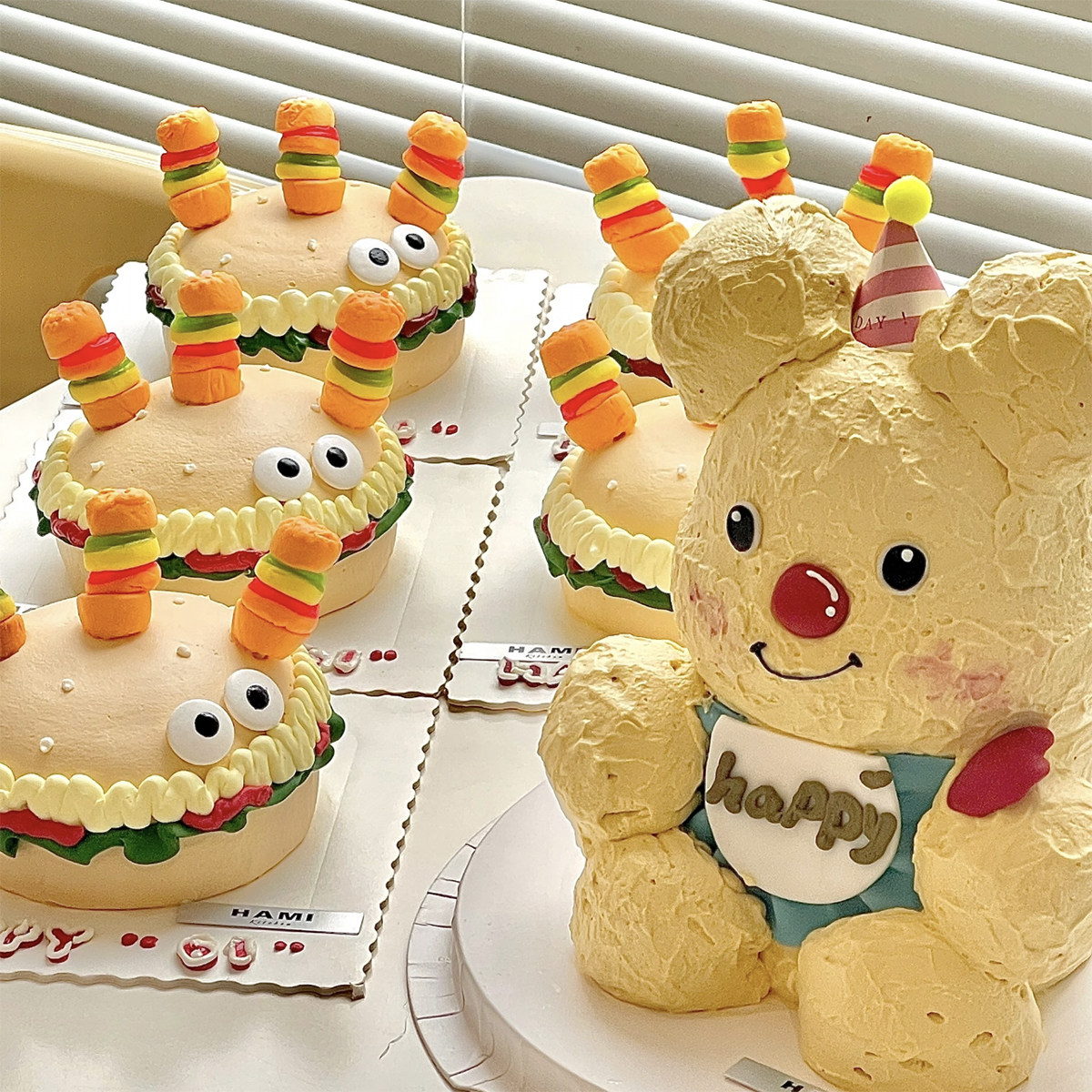 包邮六一儿童节网红蛋糕装饰可爱可食用汉堡堡薯条软糖眼睛糖珠,淘宝优惠券,粉丝福利购,淘宝优惠卷