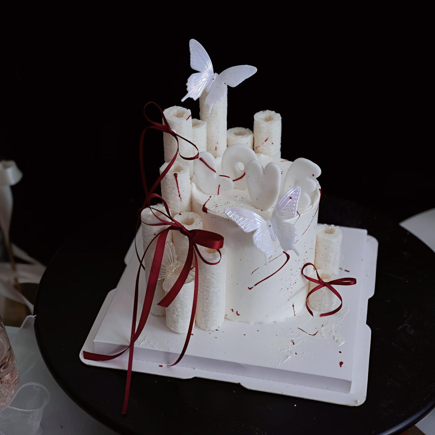 佳妍2.14情人节网红烘焙蛋糕装饰摆件LOVE翻糖切模幻彩蝴蝶插件,淘宝优惠券,粉丝福利购,淘宝优惠卷