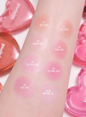 韩国lilybyred新款爱心珠光奶油腮红膏高光提亮显白自然oliveyoun