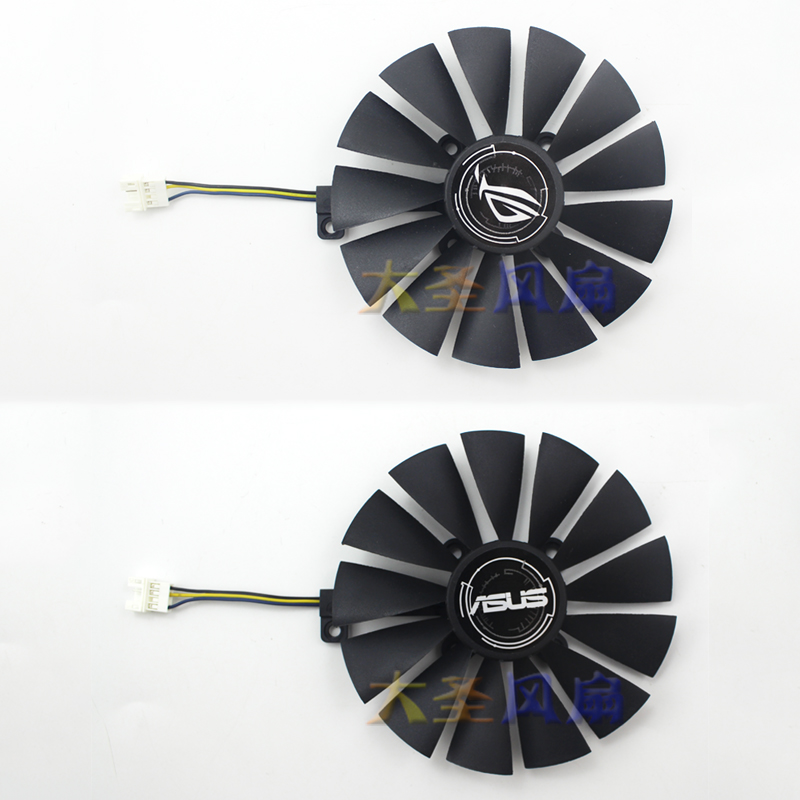 华硕GTX580 1070 9.5CM PLD10010B12H  FDC10M12D9-C 显卡双风扇 - 图0