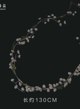 原创手作重工铃兰花瓣发带