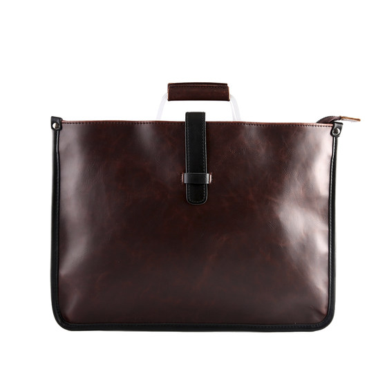 2026 Korean men's bag British retro bag men's and women's handbags briefcase portable shoulder document bag computer bag