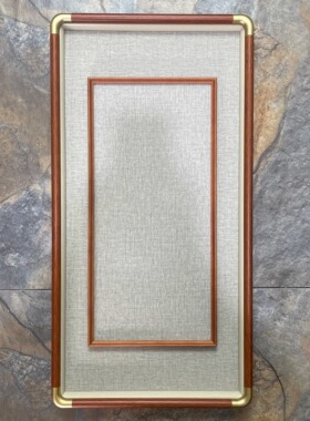 【仿铜角框中框 外框45*90 内框33*66】新中式立体实木画框 质感