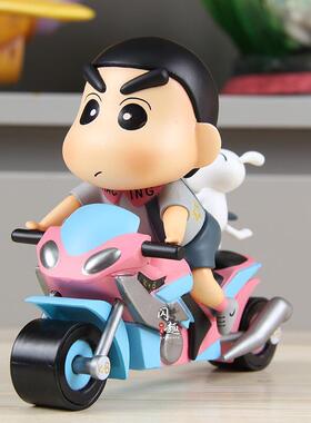 小新机车小新手办潮玩周边玩偶动漫公仔可爱桌面摆件