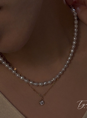 TYUSHA极光天然淡水ak珍珠项链